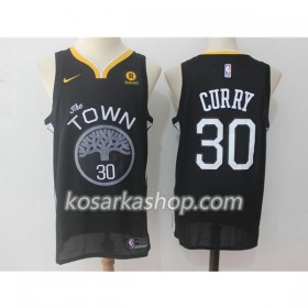 Dres Golden State Warriors Stephen Curry 30 Nike 2017-18 Crna Swingman